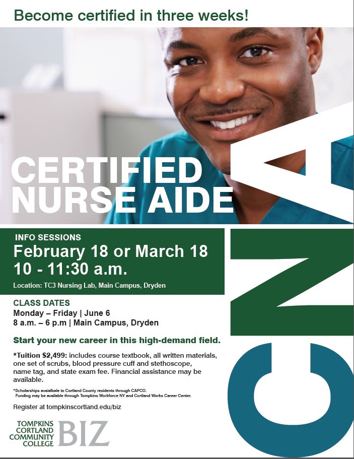 CNA Course with Financial Support from CAPCO!