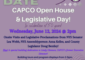 CAPCO Open House & Legislative Day on Wednesday, 6/12!
