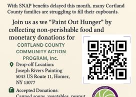 Joseph Rivers Painting Helps CAPCO Fight Hunger in Cortland County!