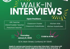 CAPCO Hosting Early Childhood Walk-In Job Fair!