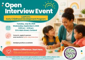 CAPCO Holds Open Interviews for Early Childhood Staff Openings Ahead of 2026/2027 School Year!